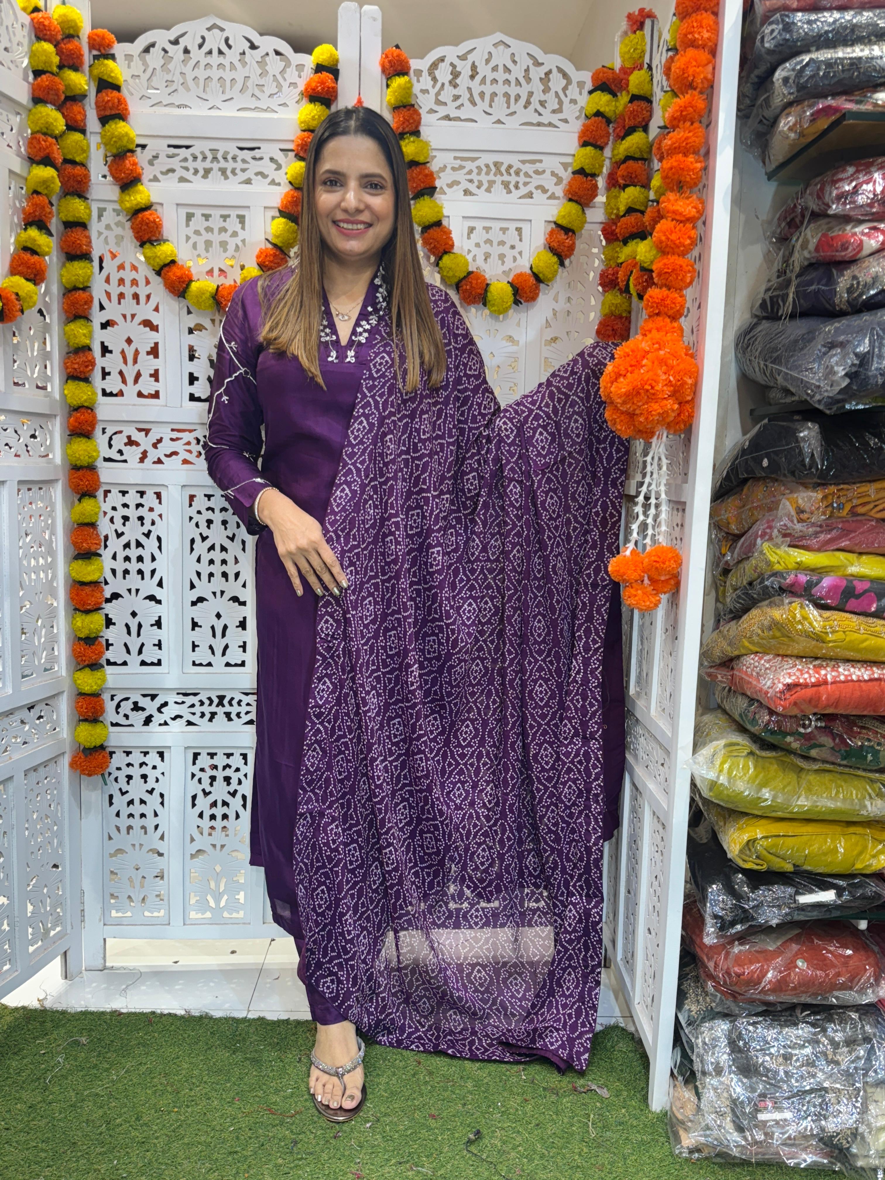 Russian Dola Purple 3pc Set