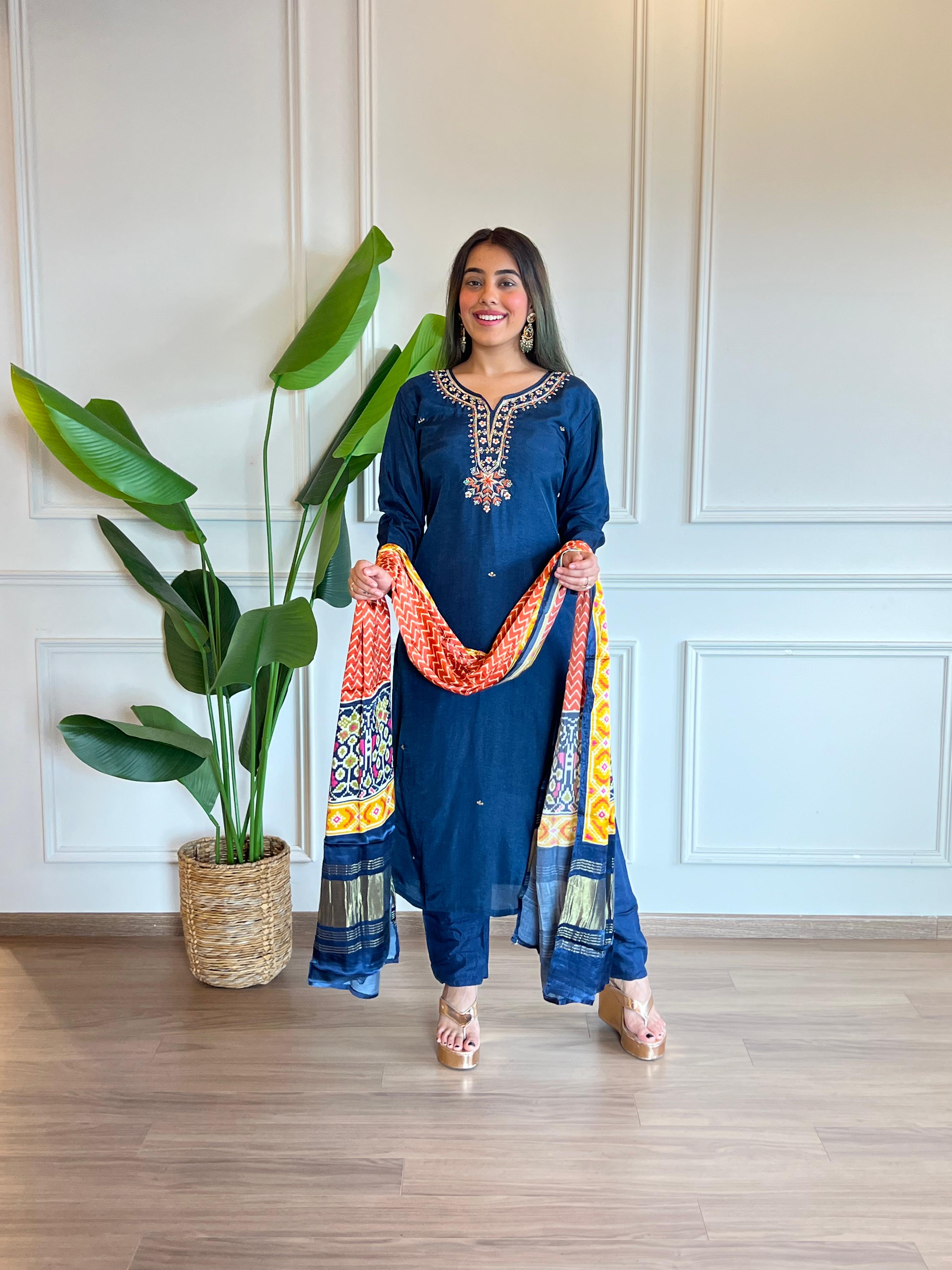 Russian Silk Blue 3pc Set