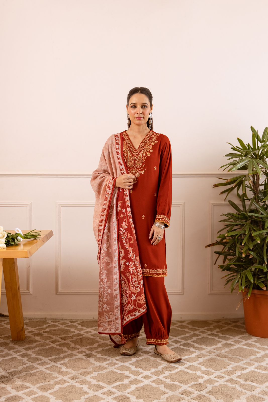German Rayon Orange 3pc Set