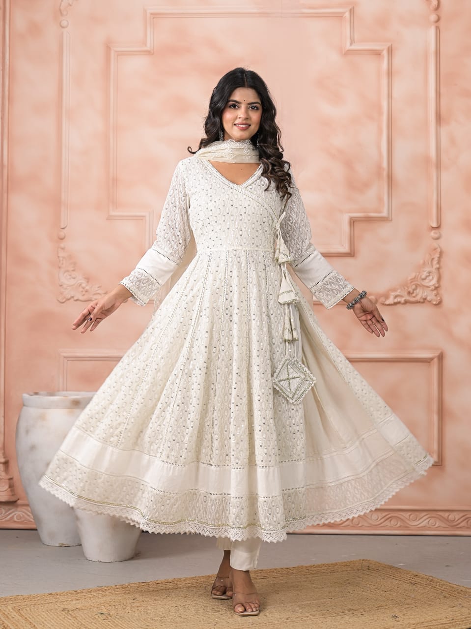 Cotton Off White 3pc Set