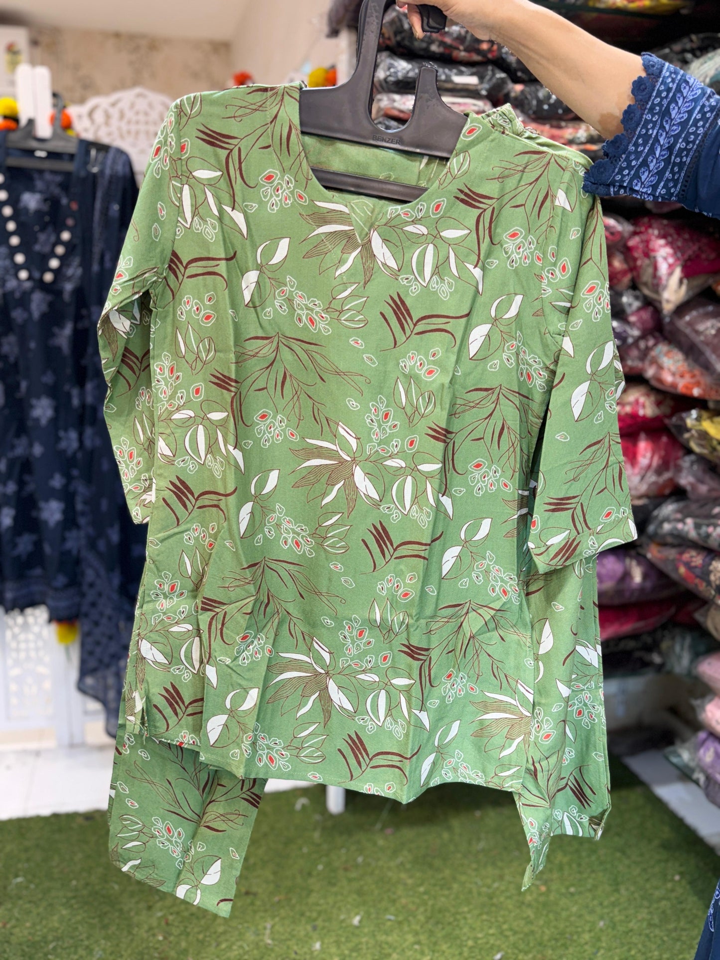 Rayon Green Nightsuit