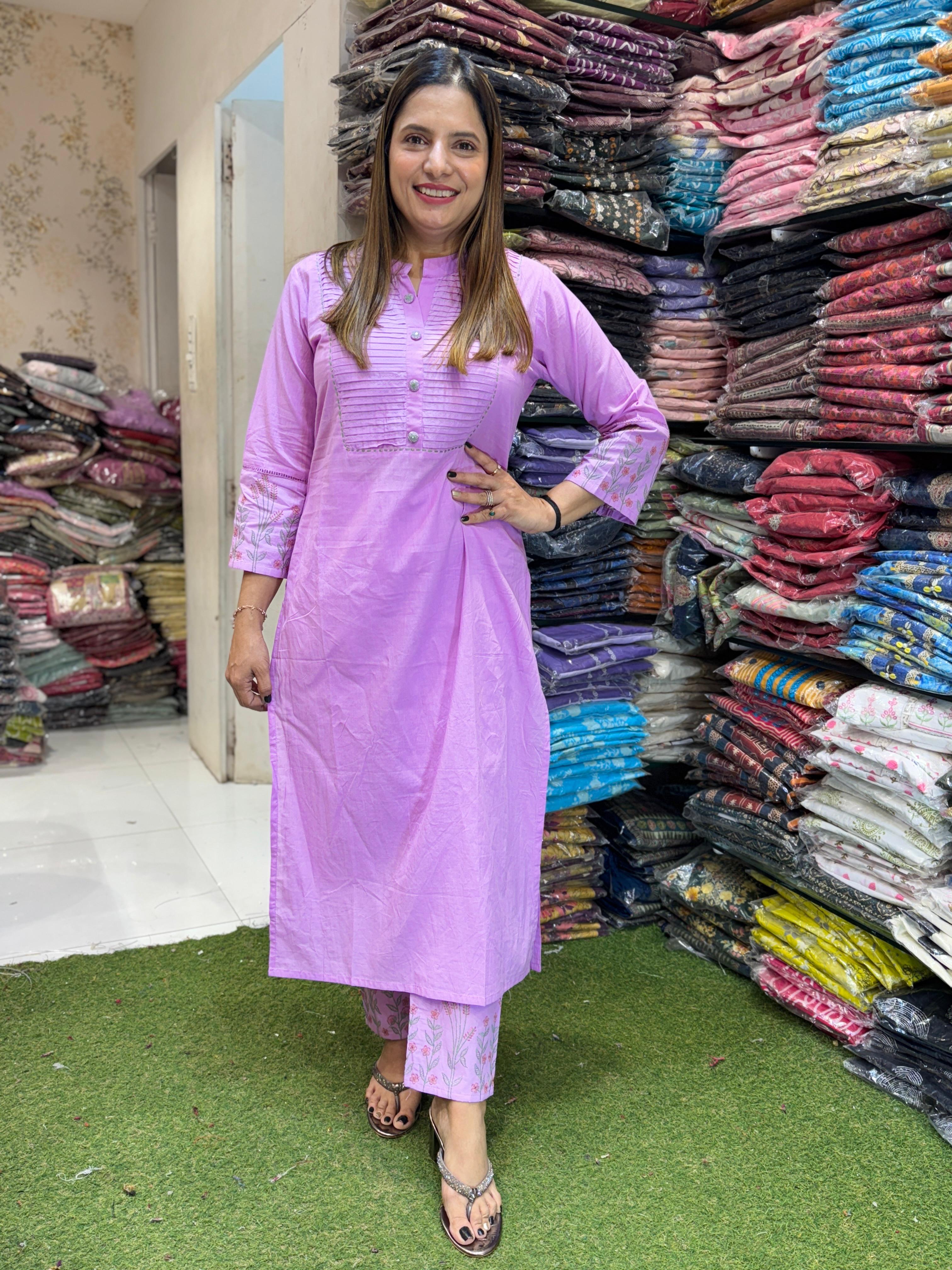 Cotton Purple 2pc Set