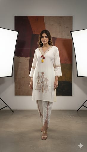 Cotton White 2pc Set