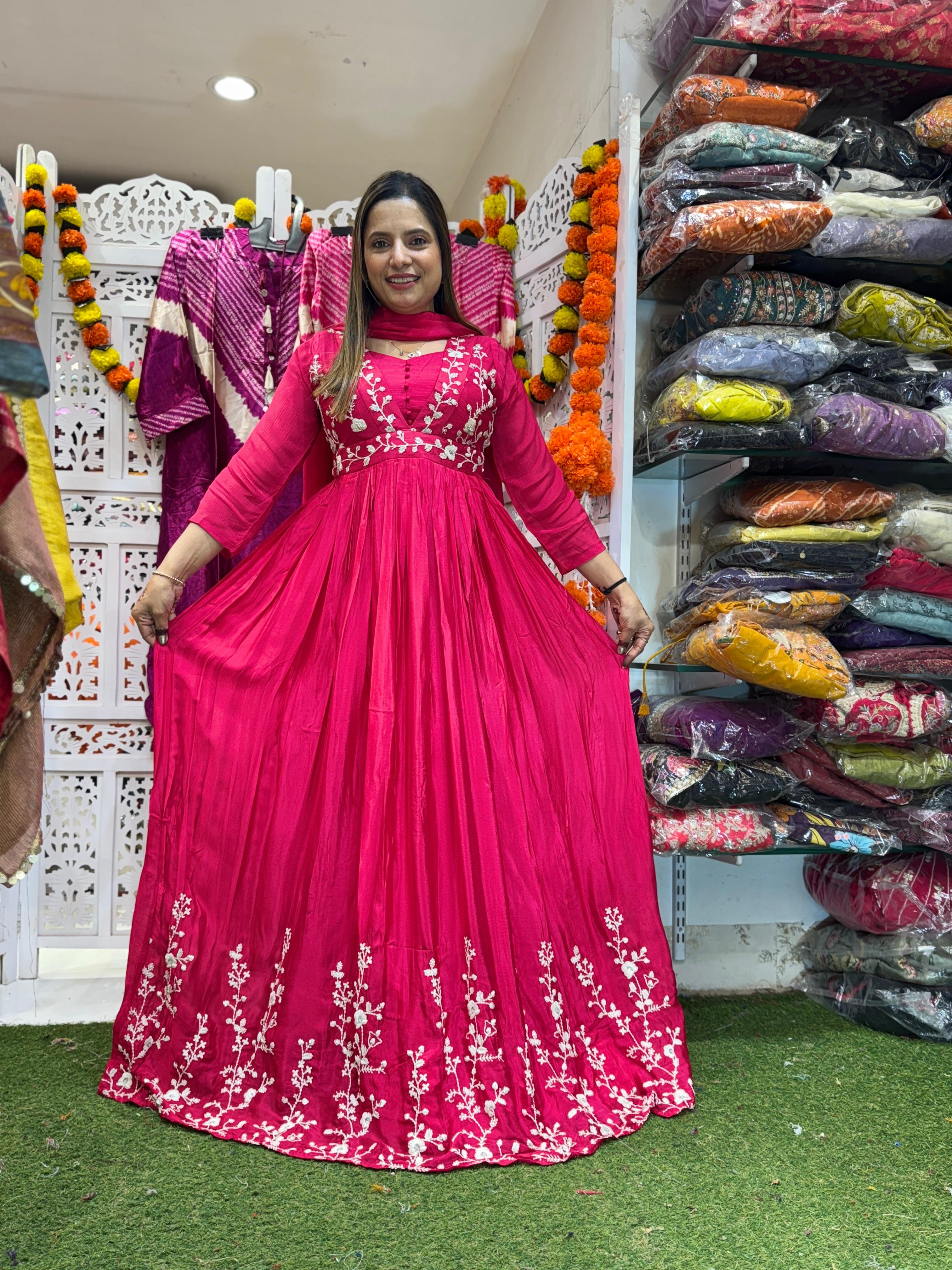 Chinon Rani Pink Gown