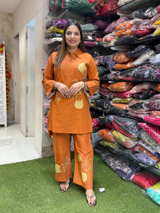 Flex Cotton Orange 2pc Set