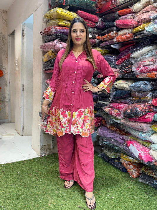 Crep Almond Pink 2pc Set