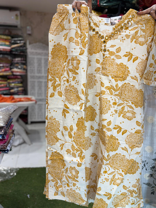 Flex Cotton Off White 2pc Set