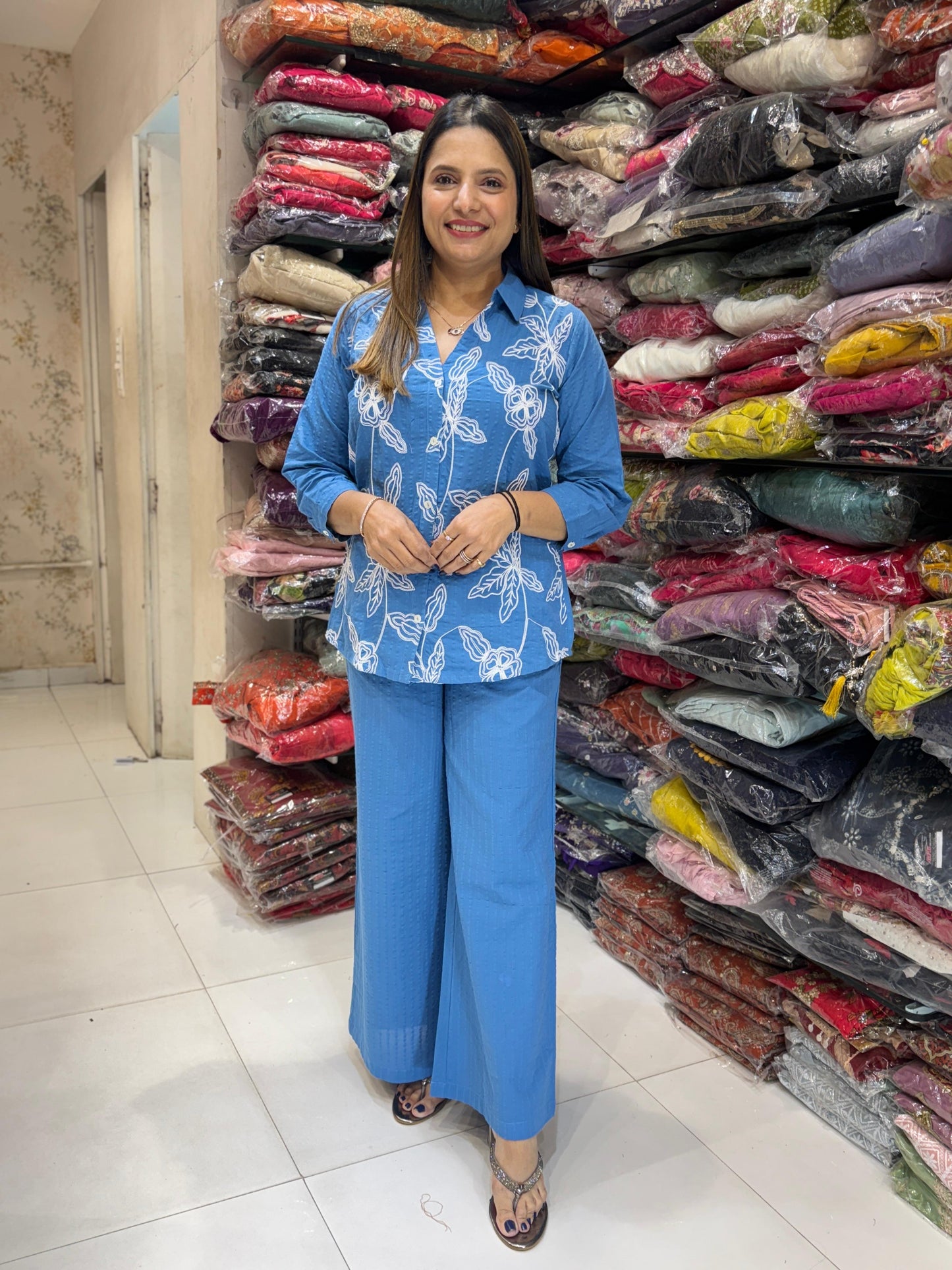 Cotton Sky Blue 2pc Set