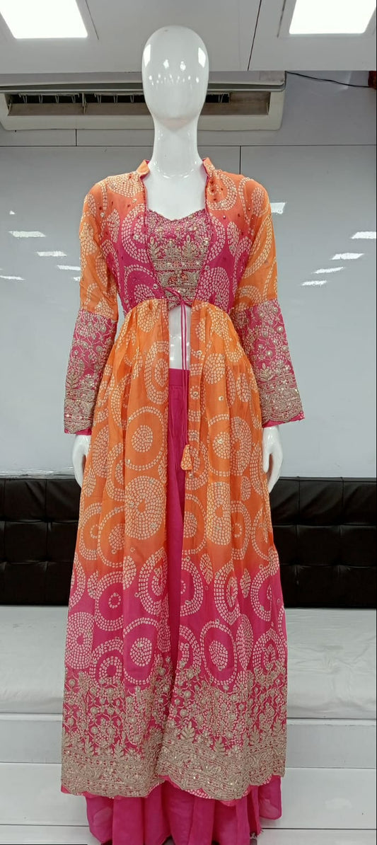 Pure Chinon Handwork 3pc Set Multi Color