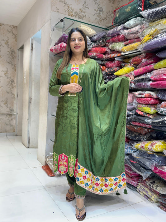 HO Silk Mahendi Green 3pc Set