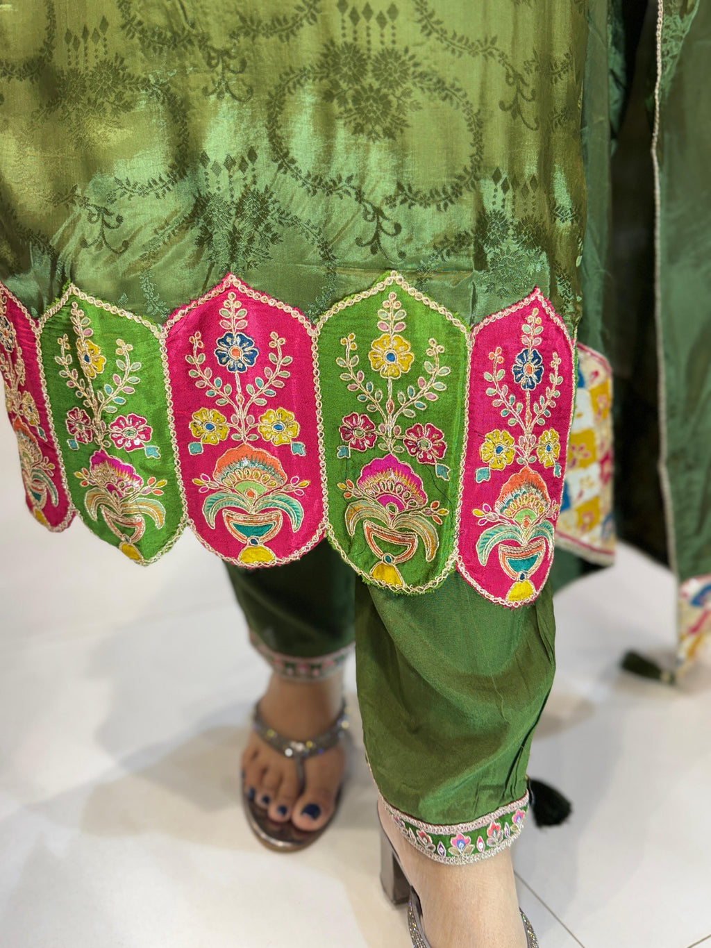 HO Silk Mahendi Green 3pc Set