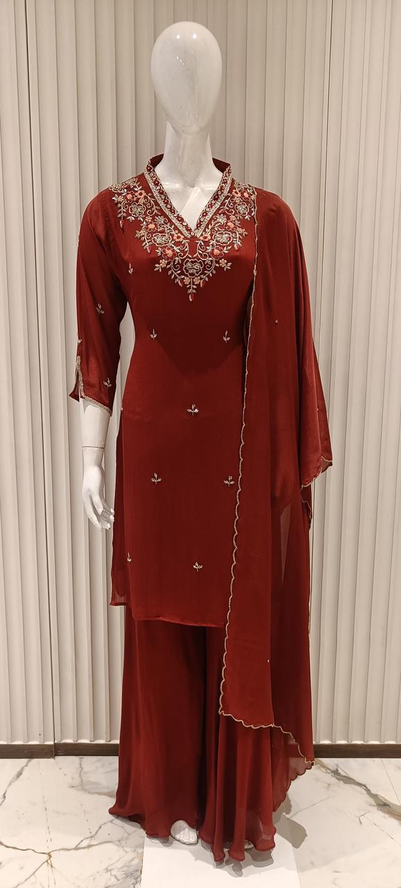 Chinon Maroon 3pc Set