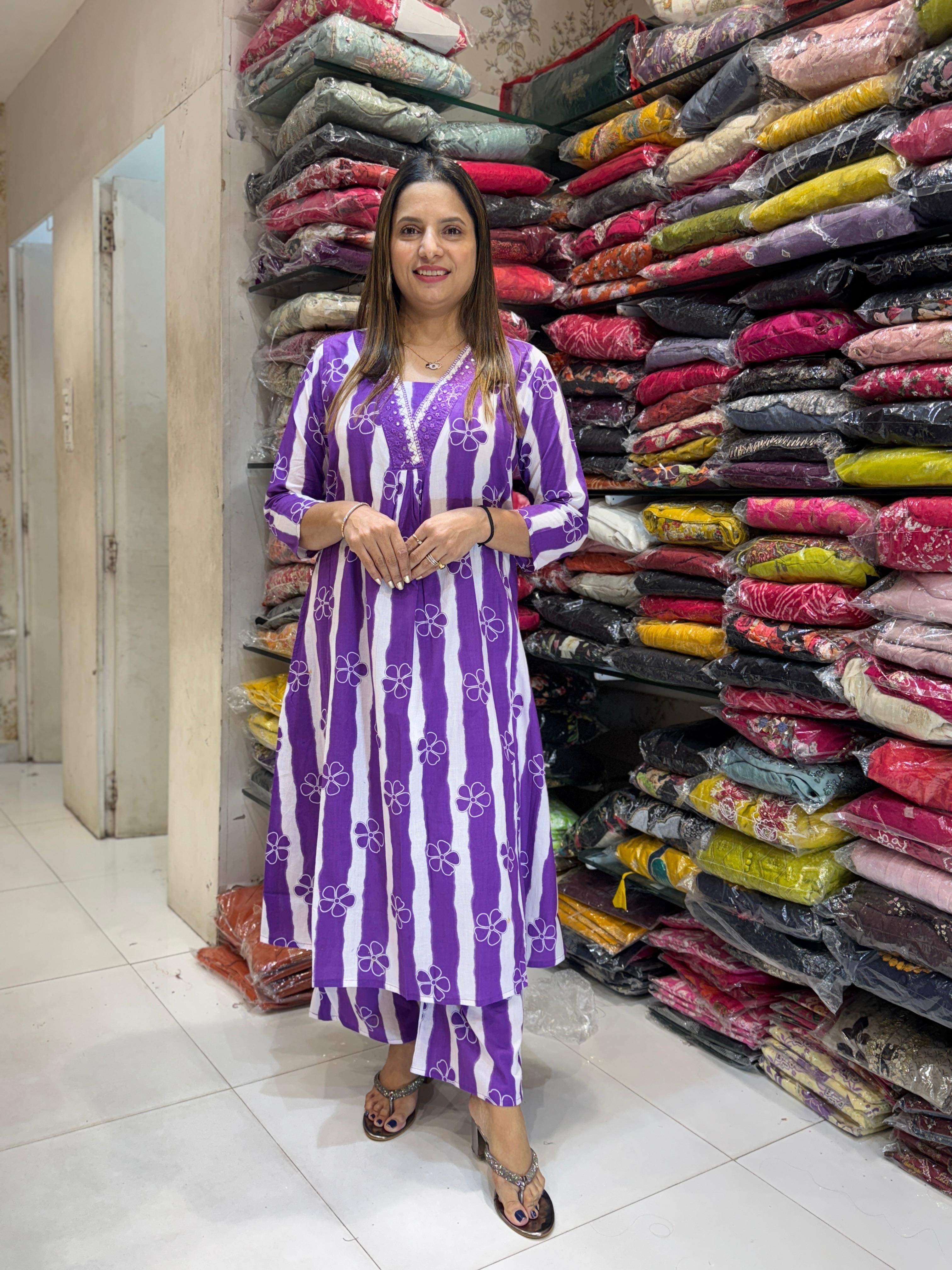 Cotton Purple 2pc Set