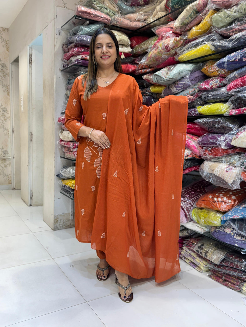 Cotton Orange 3pc Set