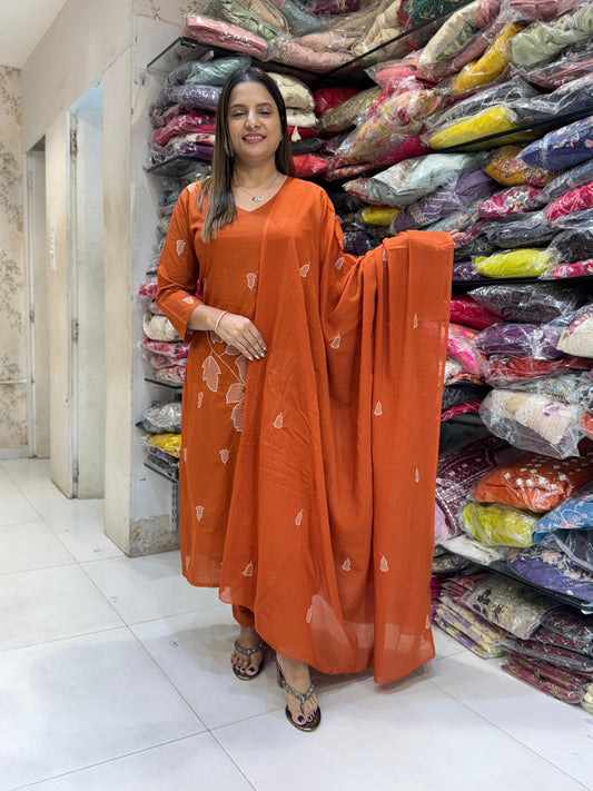 Cotton Orange 3pc Set