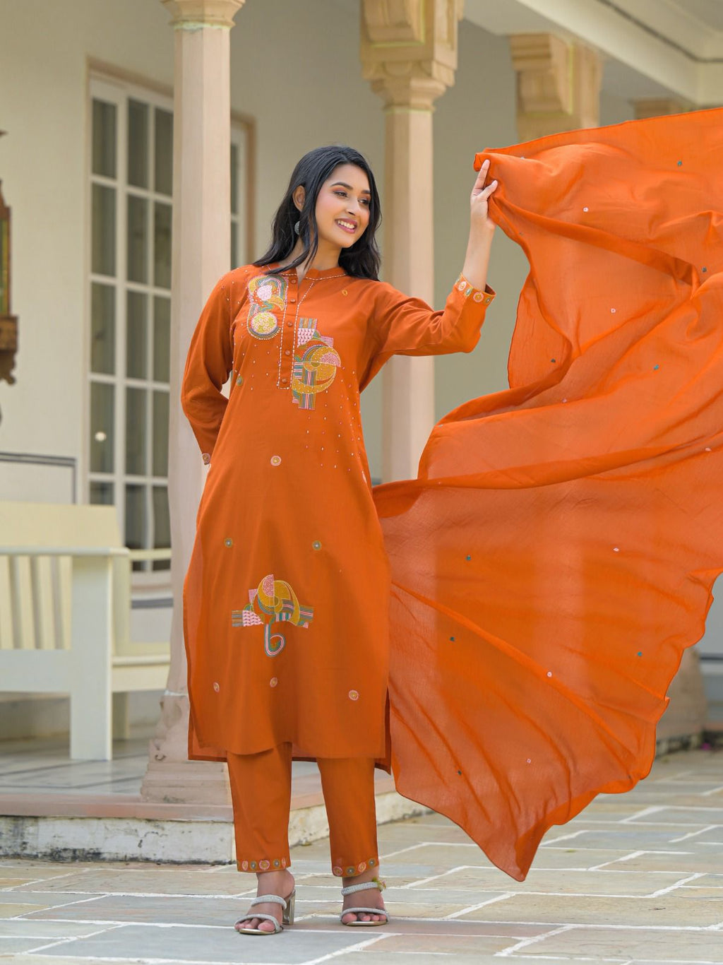 Cotton Orange 3pc Set