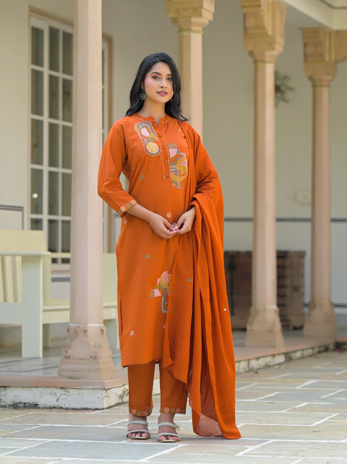 Cotton Orange 3pc Set