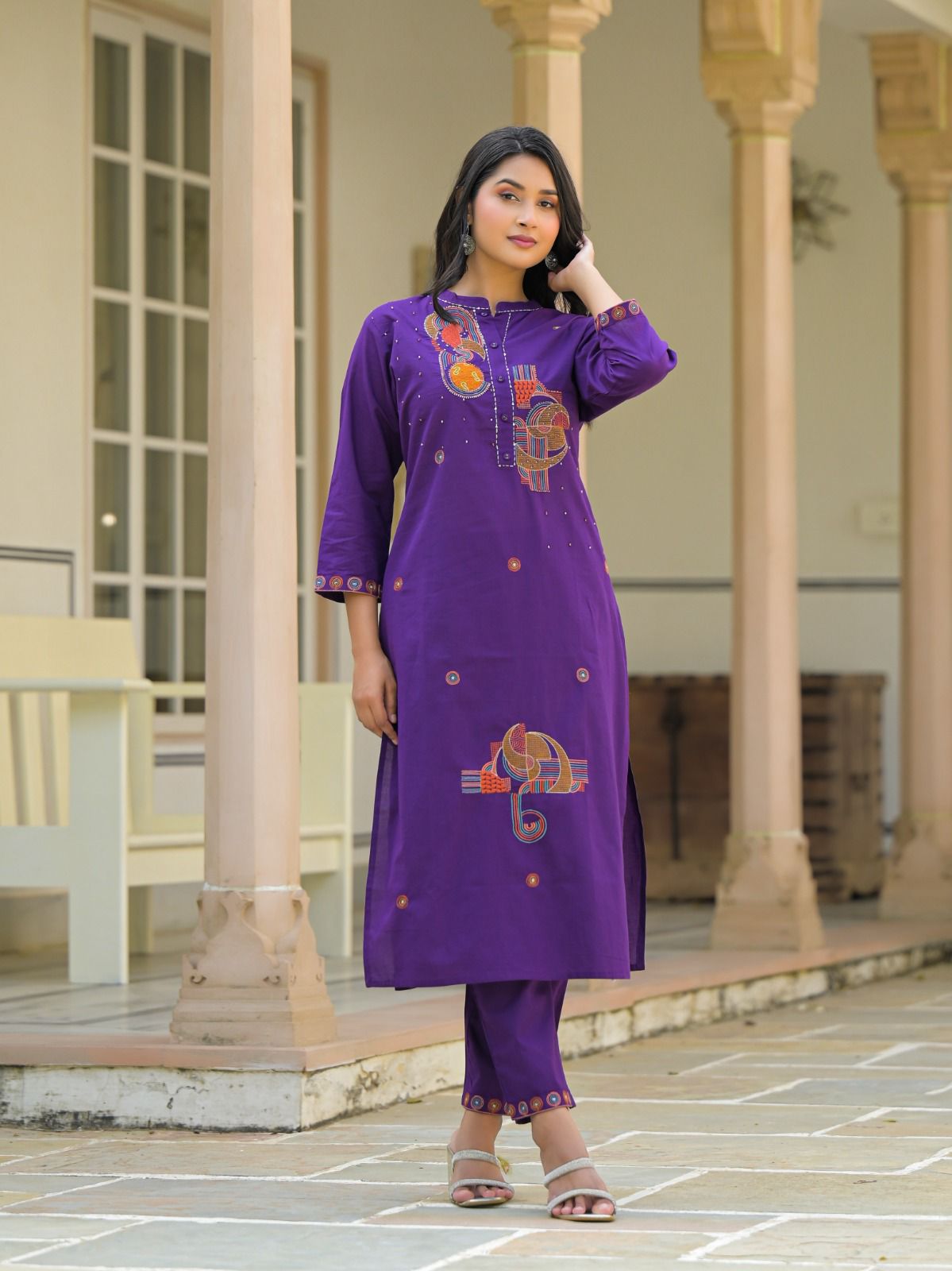 Cotton Purple 3pc Set