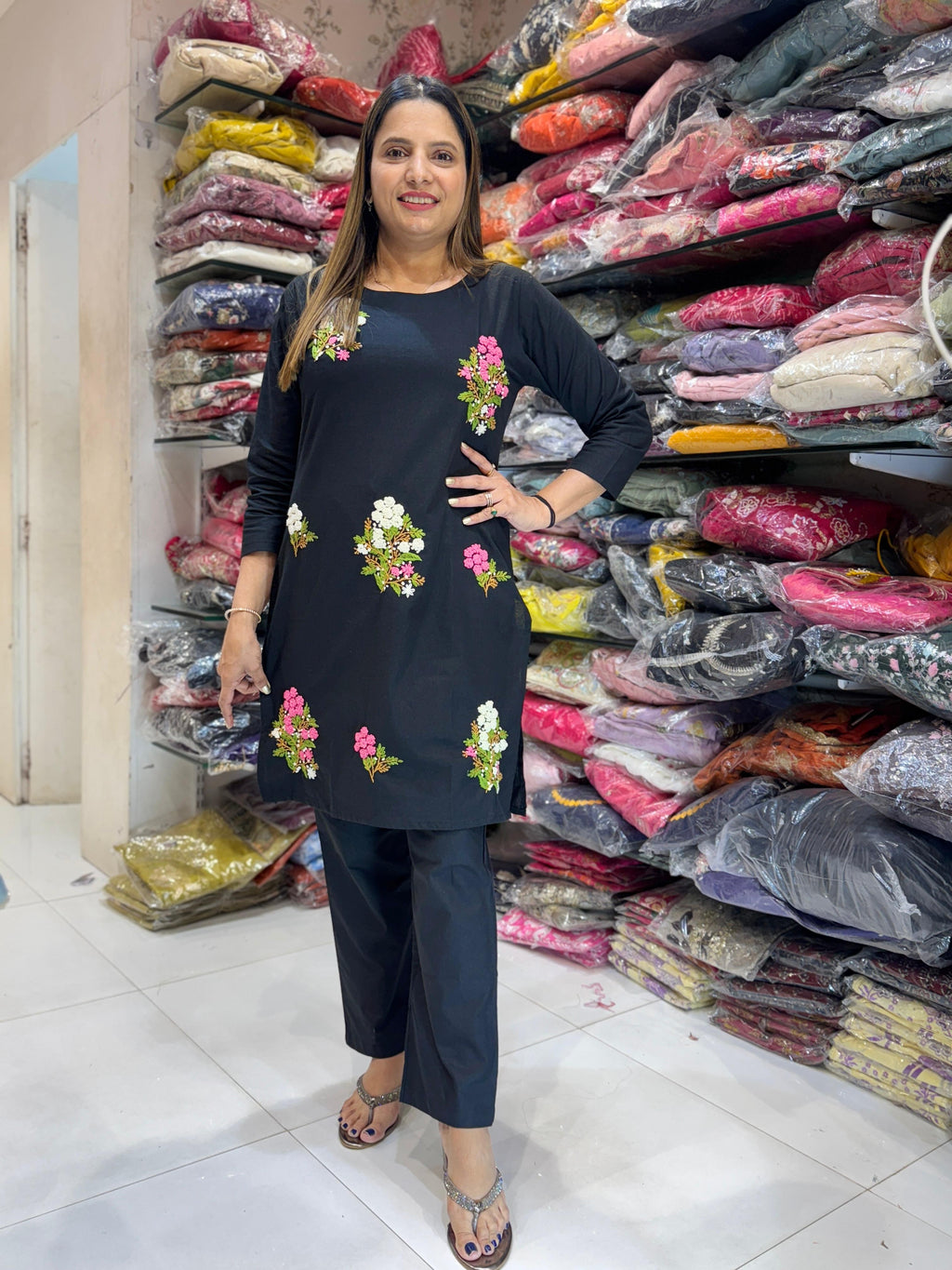 Cotton Black 2pc Set