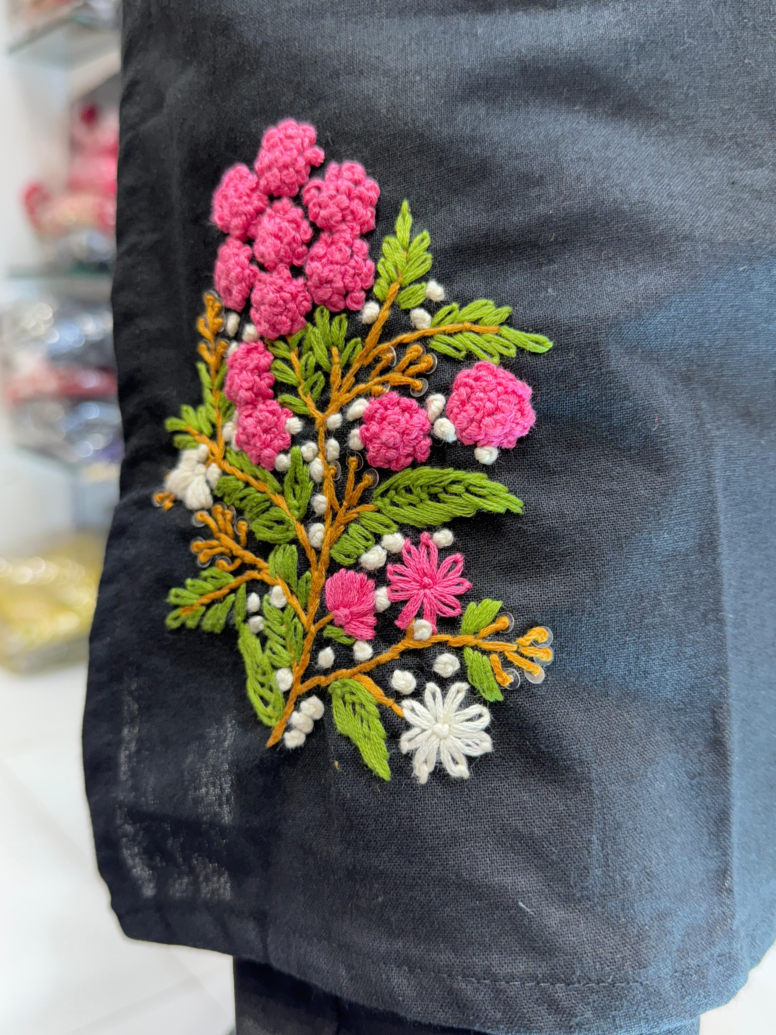 Cotton Black 2pc Set