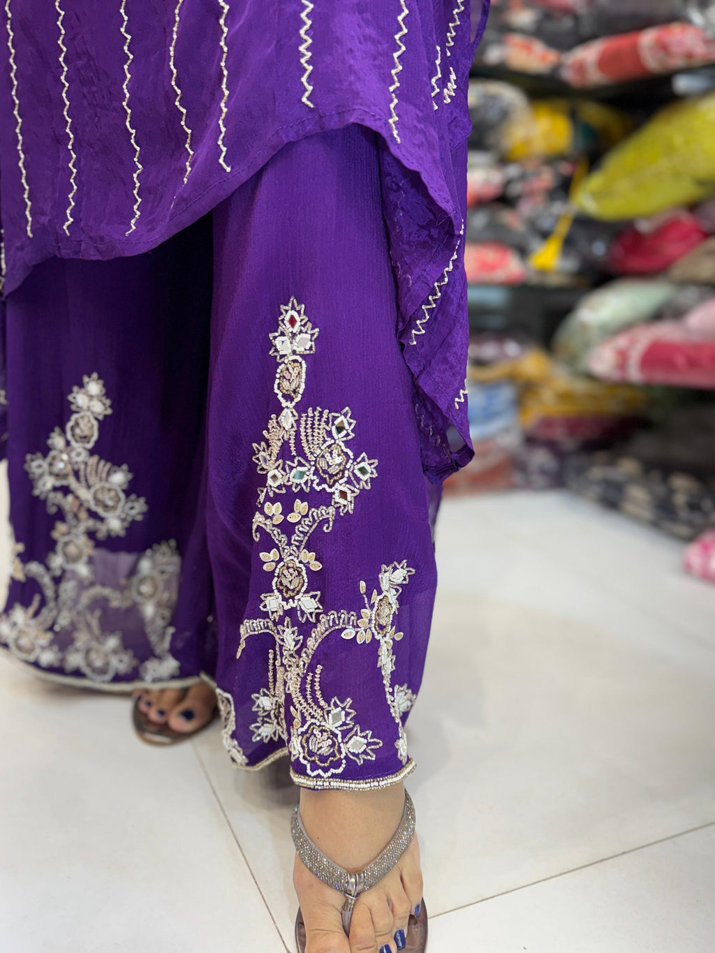 Chinon Kaftan Purple 3pc Set