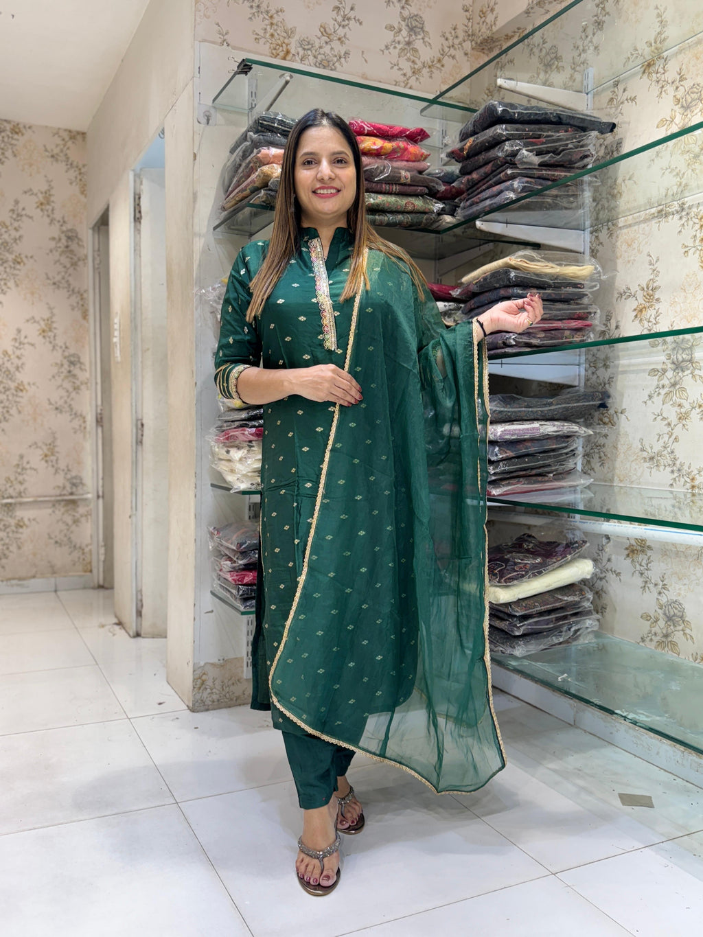 Russian Silk Green 3pc Set