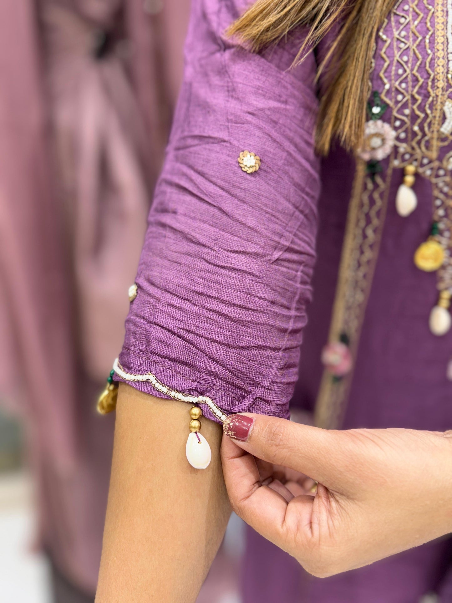 Dola Silk Purple 3pc Set