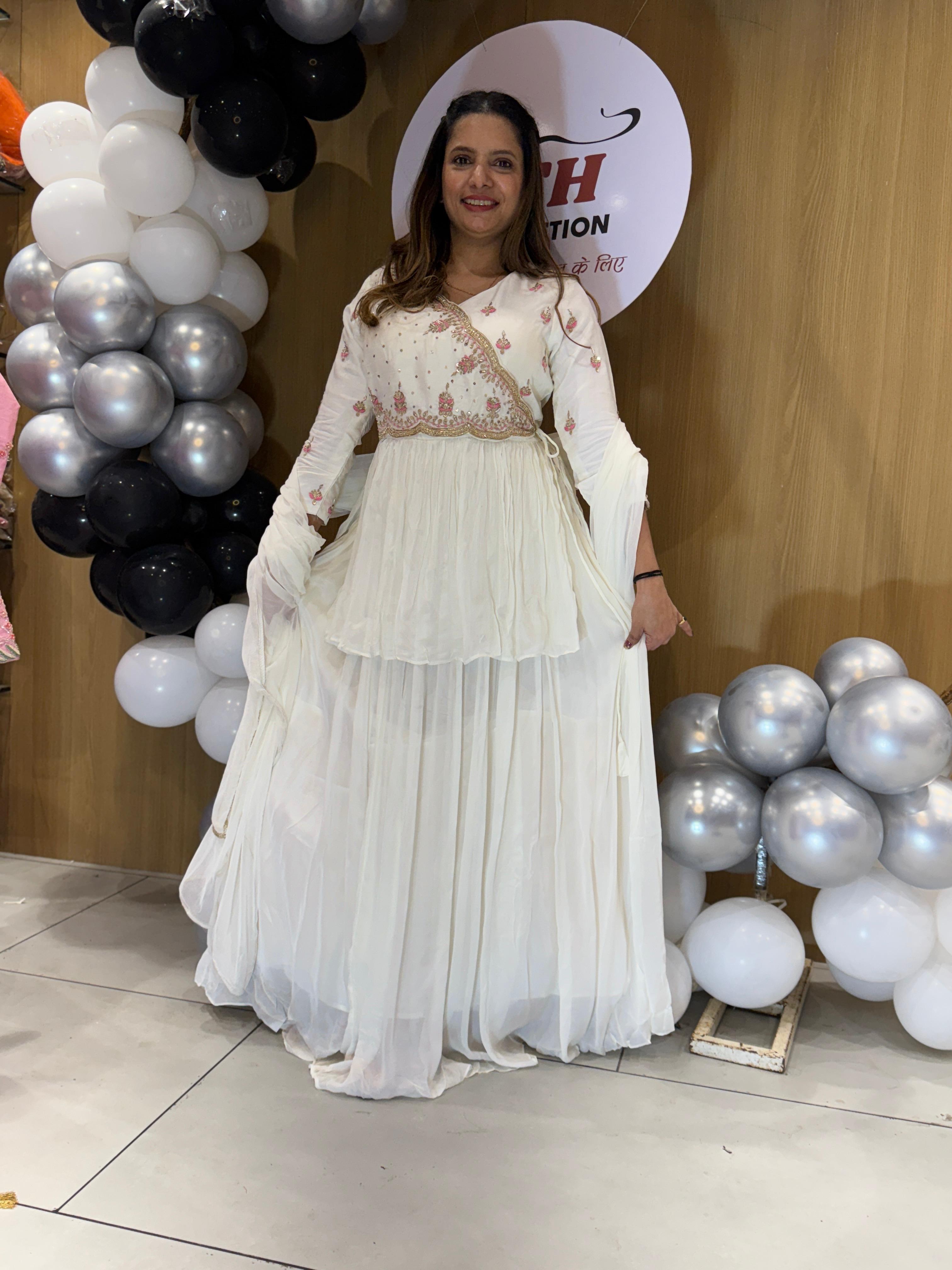 Dola Silk Chinon White 3pc Set