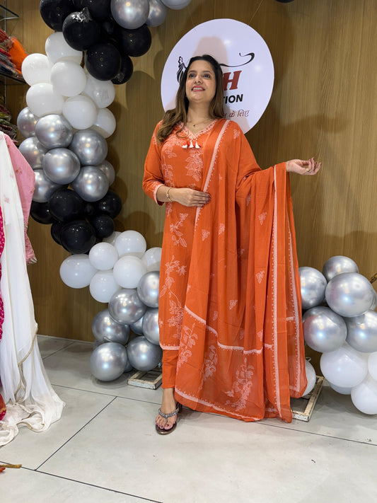 Cotton Orange 3pc Set