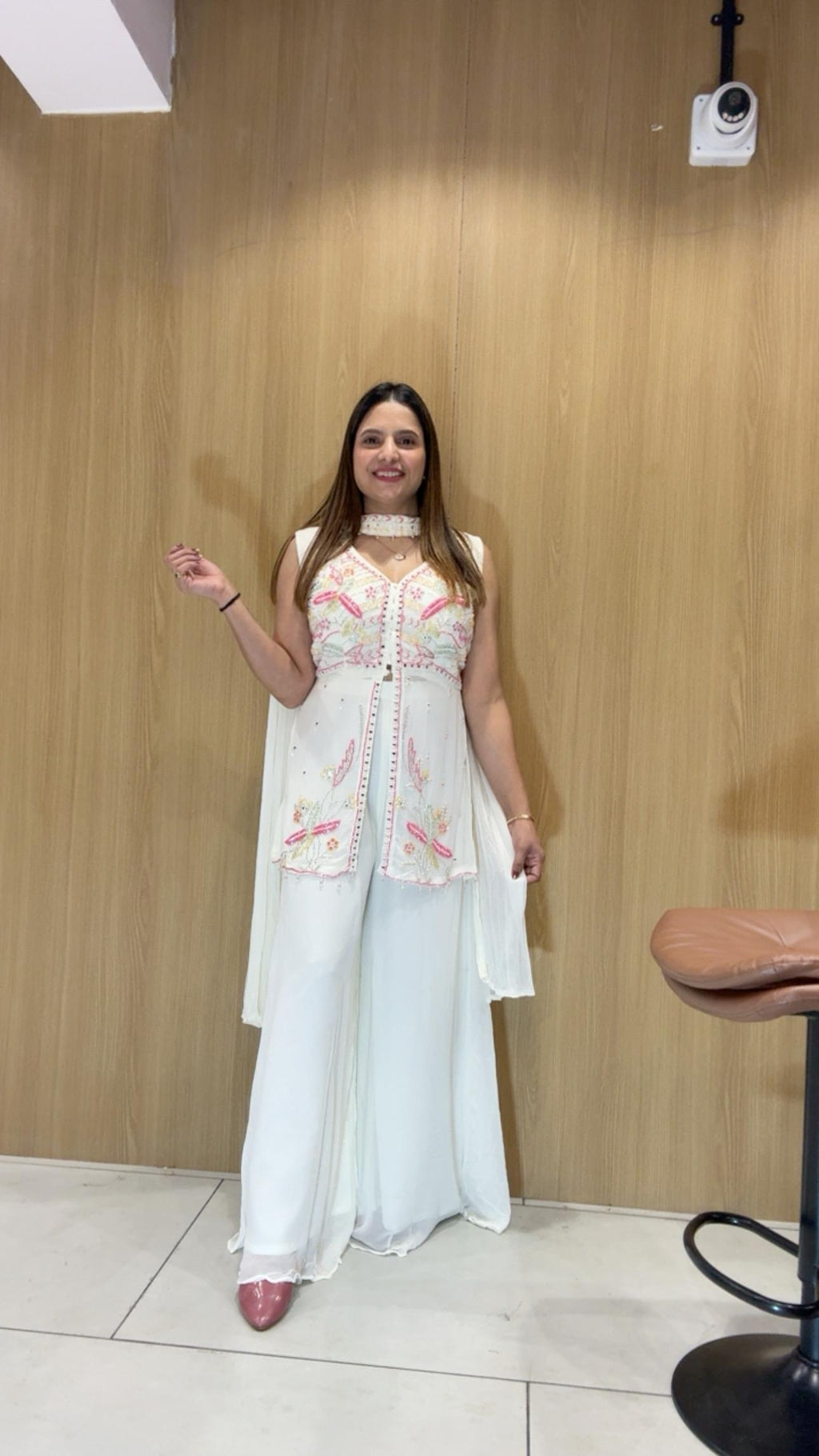 Georgette White 3pc Set