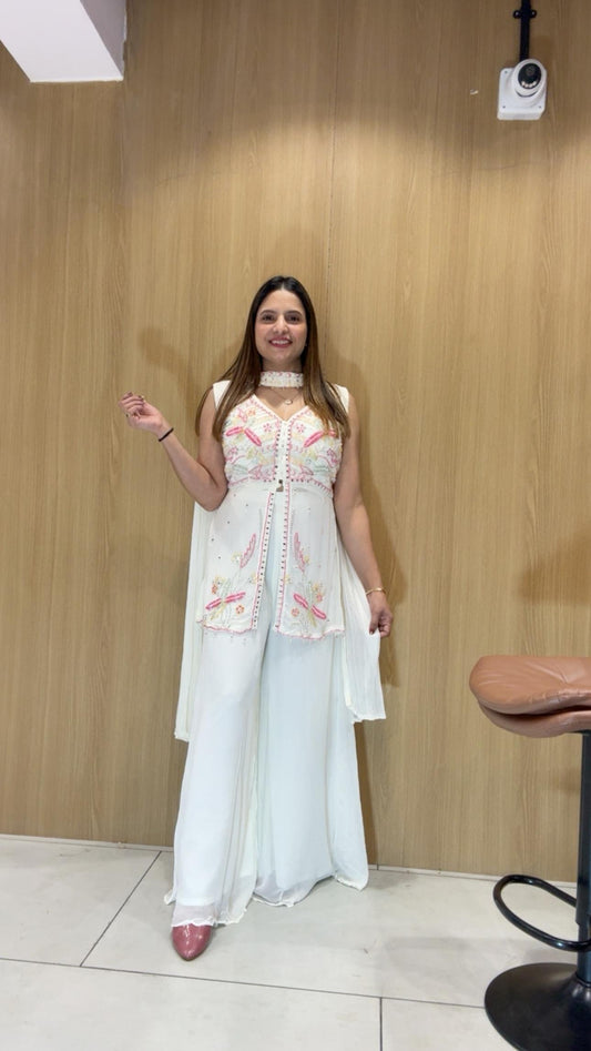 Georgette White 3pc Set