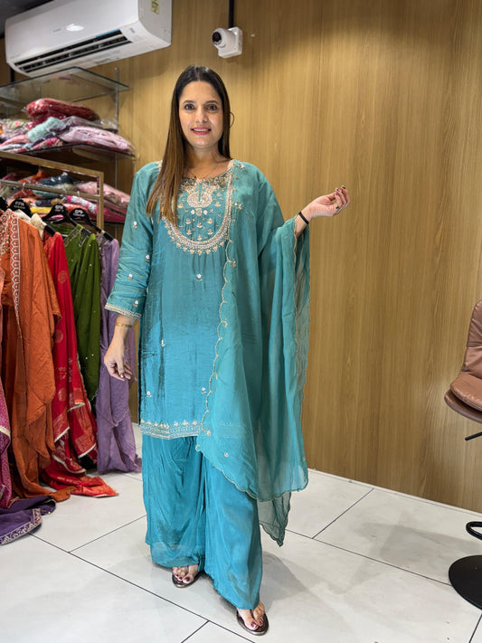 Dola Silk Green 3pc Set