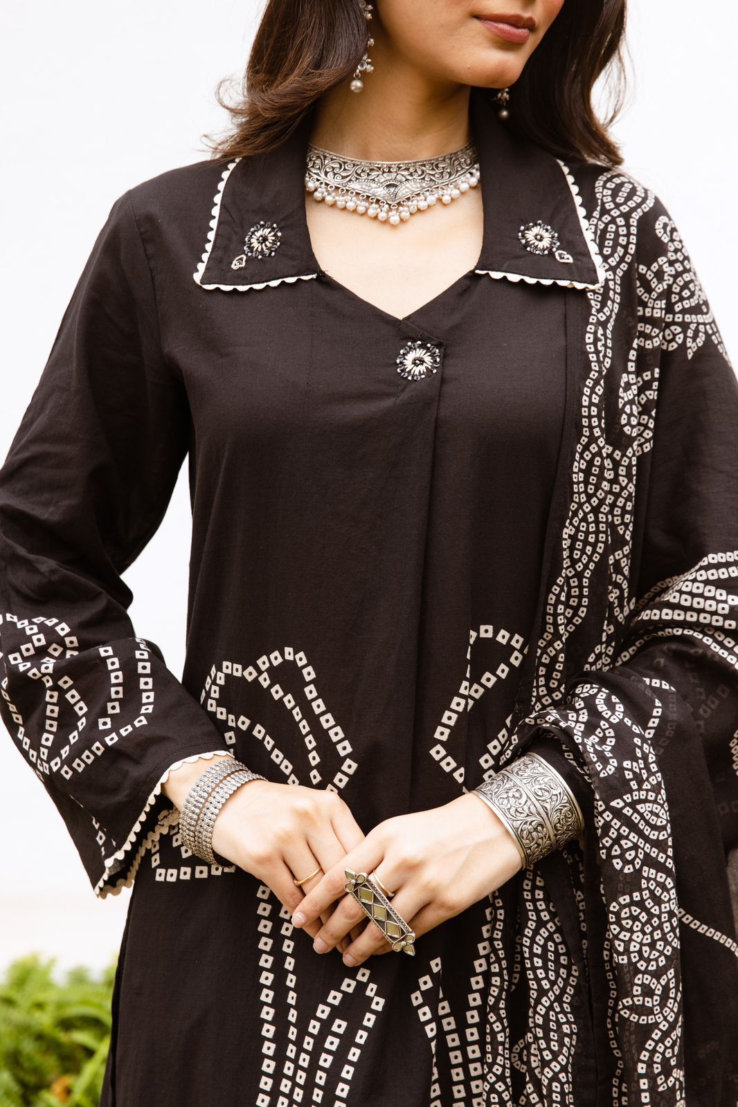 Cotton Black 3pc Set