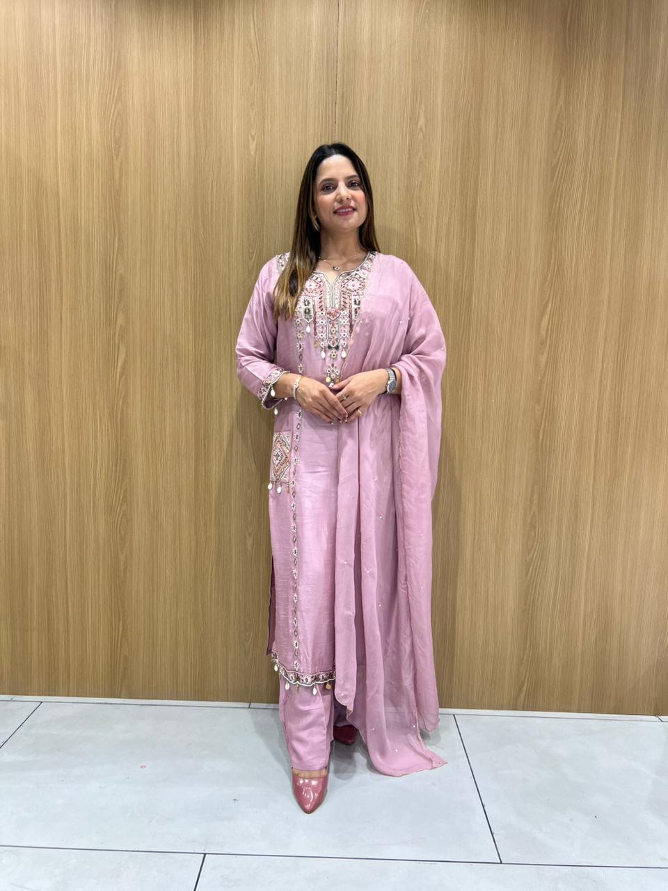 Dola Silk Pink 3pc Set