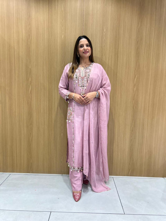 Dola Silk Pink 3pc Set