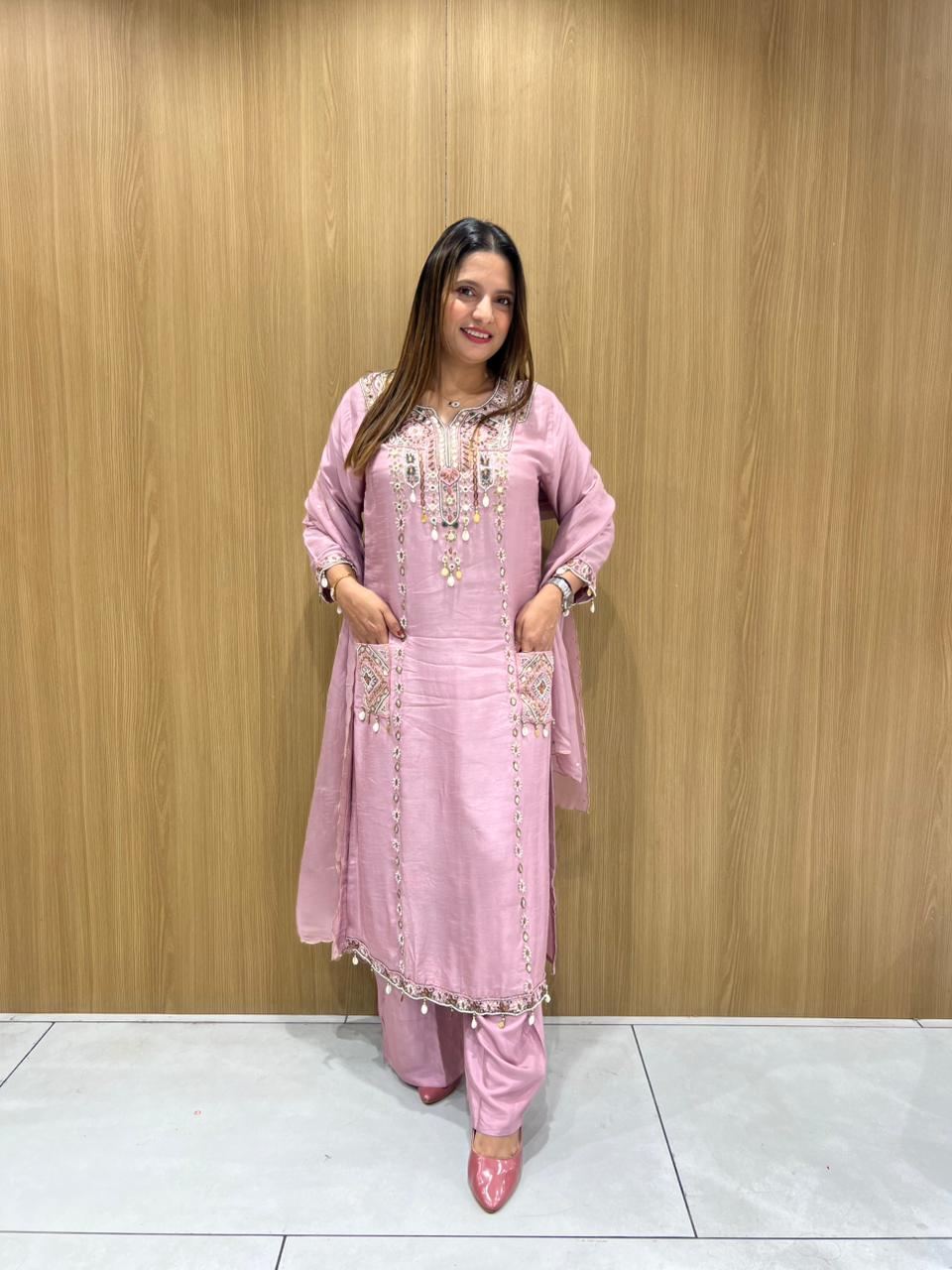 Dola Silk Pink 3pc Set
