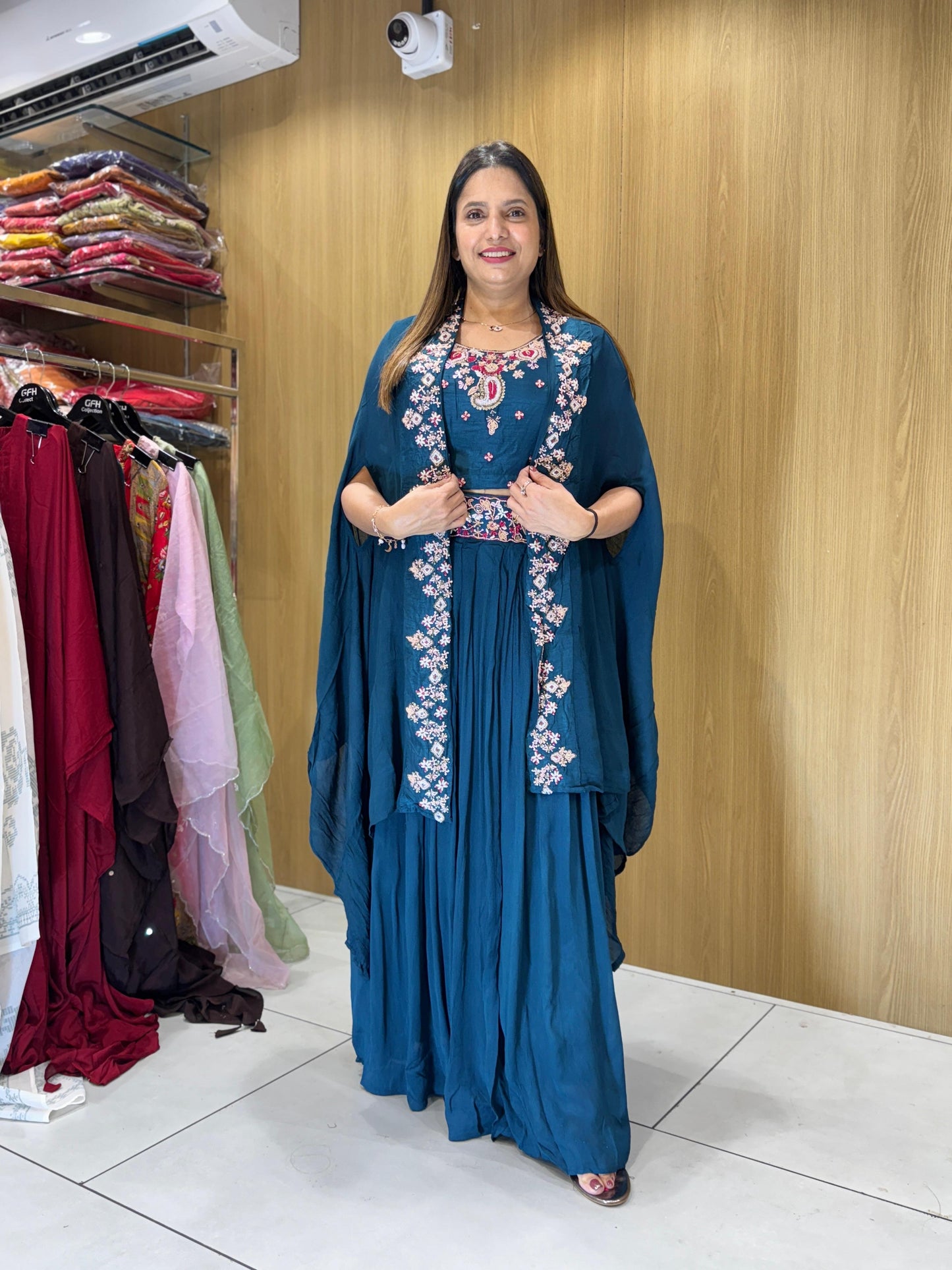 Chinon Peacock Blue 3pc Set