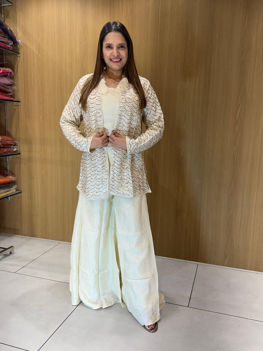 Dola Silk White 3pc Set