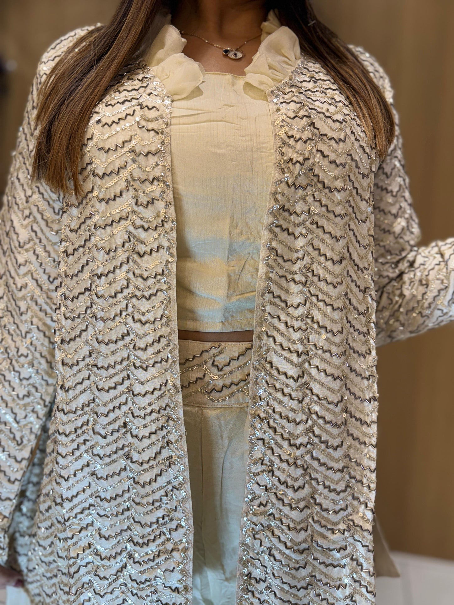 Dola Silk White 3pc Set