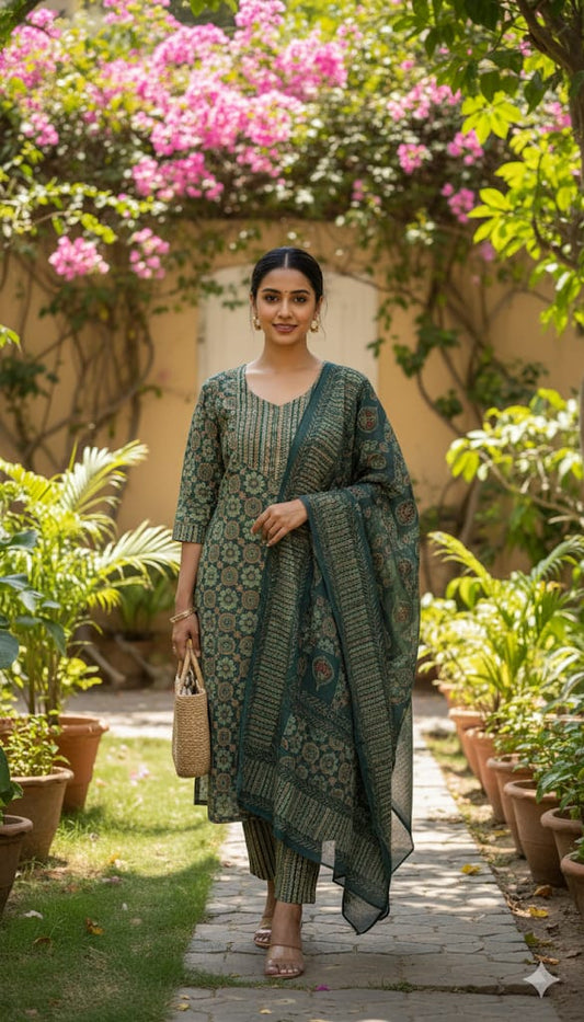 Cotton Green 3pc Set