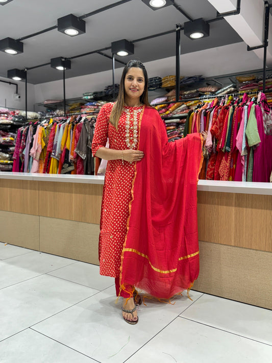 Modal Silk Red 3pc Set