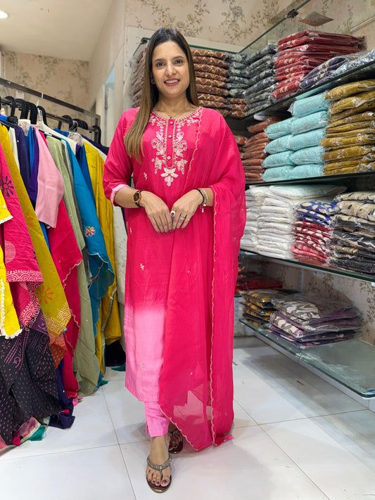 Dola Silk Pink 3pc Set