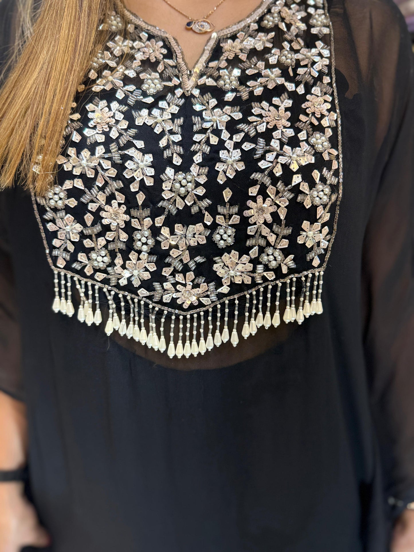 Georgette Black 2pc Set