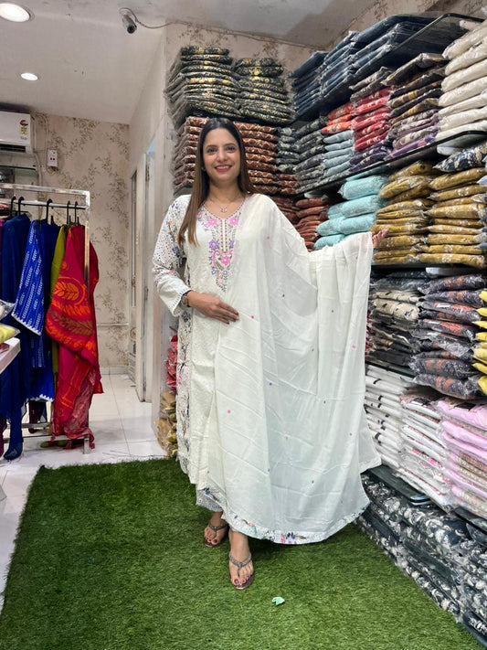 Cotton White 3pc Set