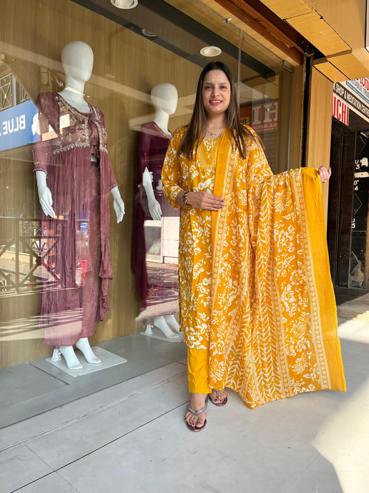 Cotton Yellow 3pc Set