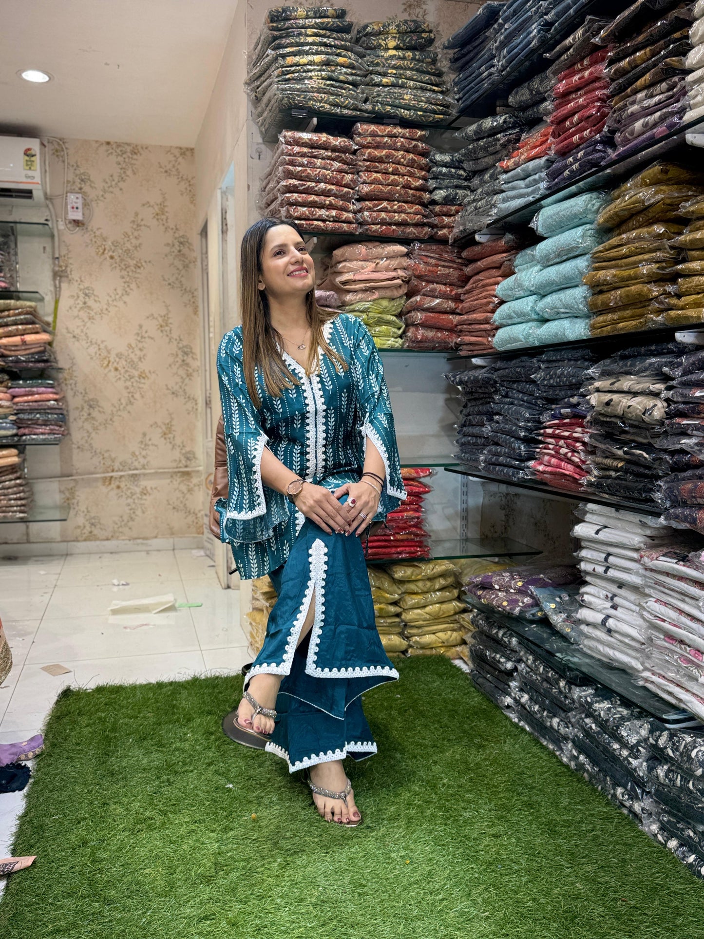 Muslin Green 2pc Set