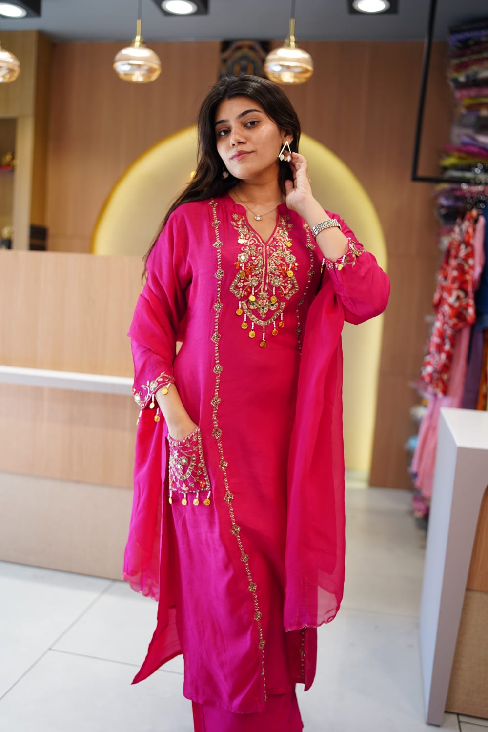 Dola Silk Pink 3pc Set