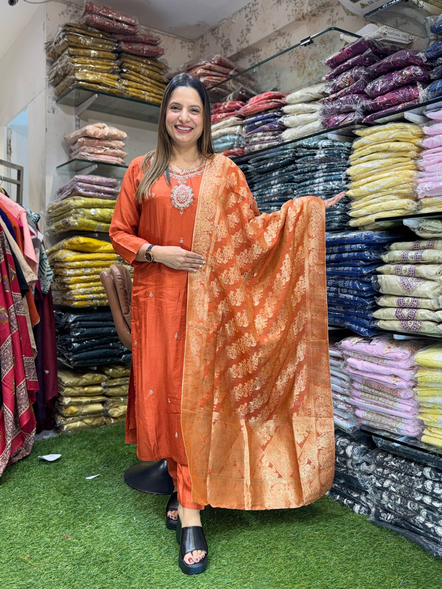 GFH CHOICE - Dola Silk Orange 3pc Set