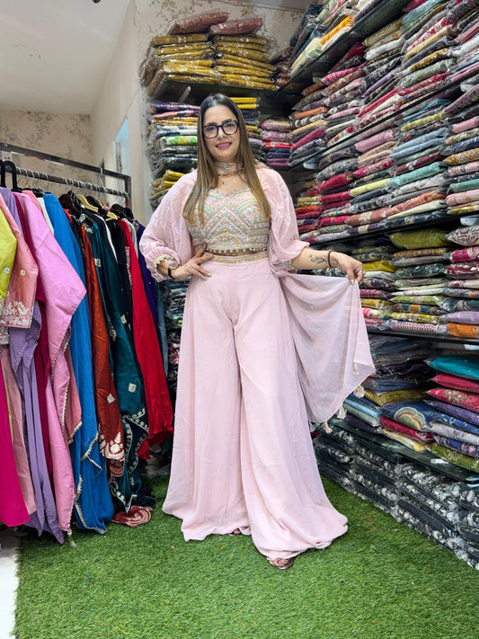 Georgette Pink 3pc Set