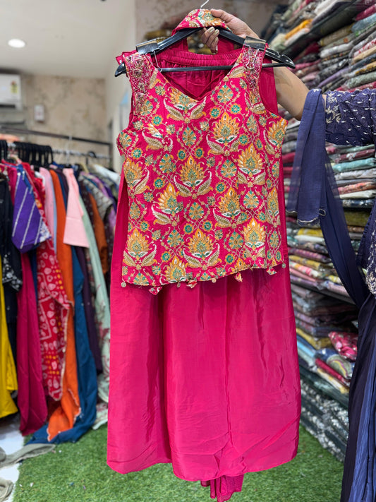 Crep Rani Pink 3pc Set